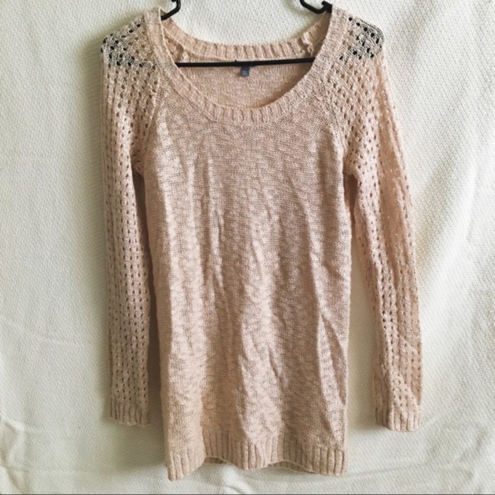 thin knit charlotte russe cream sweater